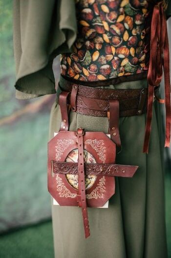 Porte-livre - sac de livre en cuir de grandeur nature - cadeau d'amant de livre - étui de livre de taille - livre des ombres - livre de sorts - sorcellerie 9