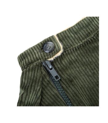 Manteau pour chien vert en velours côtelé Groc Groc Chiu Boton Earl Grey 6