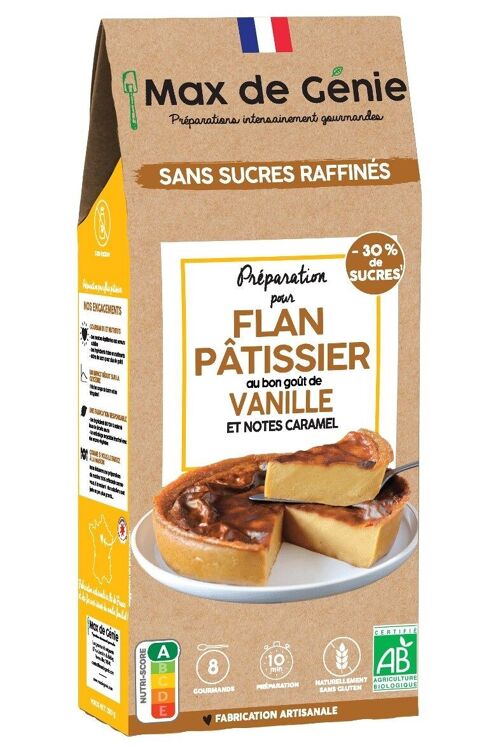 Préparation pour Flan Pâtissier vanille et notes caramel