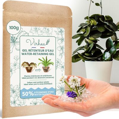 Gel rétenteur d’eau pour plantes en granulés - 100g