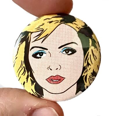 Insignia de pin de botón punk Blondie Newave