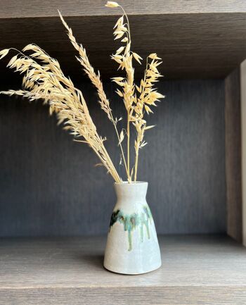 Vaisselle en grès céramique faite à la main vase à fleurs Tokkuri bouteille de saké japonais traditionnel forêt de Mori