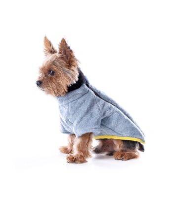 Manteau pour Chien Groc Groc Chiu Mouflon Gris 2