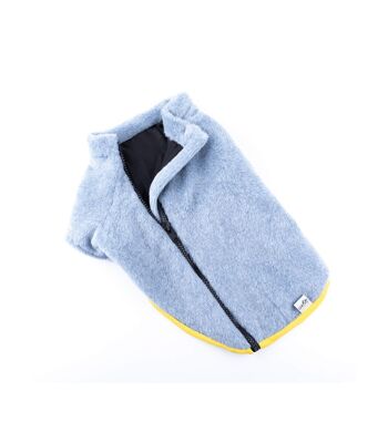 Manteau pour Chien Groc Groc Chiu Mouflon Gris 3