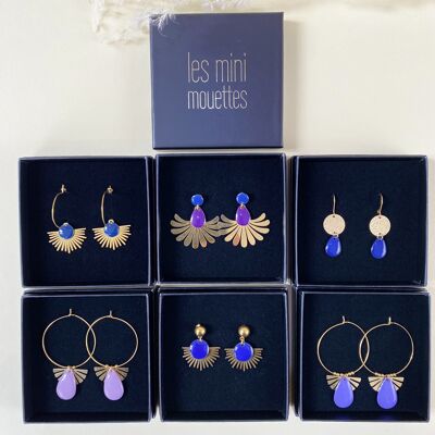 Purple earrings pack