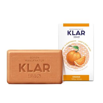 Savon à l'orange 100g, certifié Cosmos (sans huile de palme), unité de vente 9 pièces 2