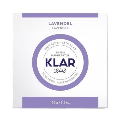 Bath soap lavender 150g, Cosmos certified (palm oil free), sales unit 6 pieces
