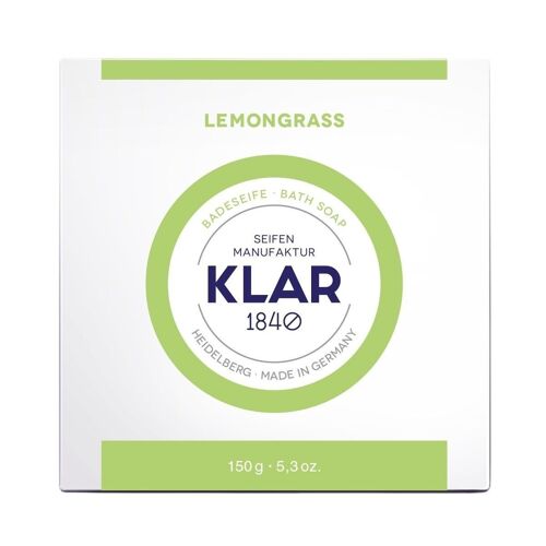 Badeseife Lemongrass 150g, Cosmos zertifiziert (palmölfrei), Verkaufseinheit 6 Stück