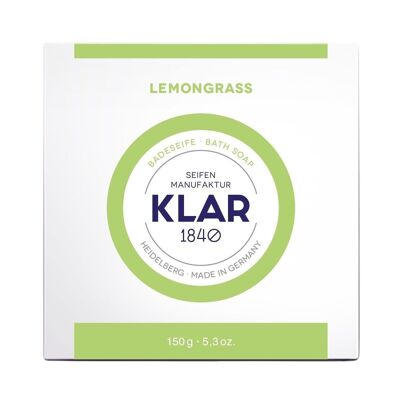Jabón de baño Lemongrass 150g, certificado Cosmos (sin aceite de palma), unidad de venta 6 piezas