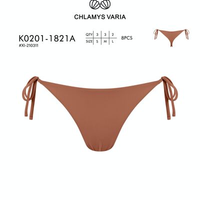 K0201 Bikini Tanga - Tinta unita