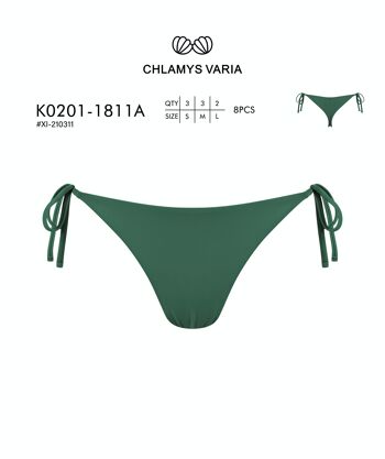 K0201 Bikini Tanga - Couleur unie 5