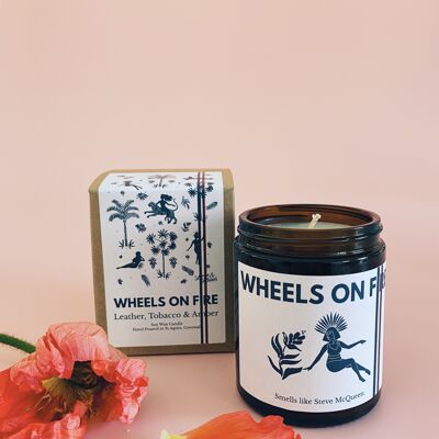 Wheels on Fire -  Midi Vegan Soy Wax 180ml Candle