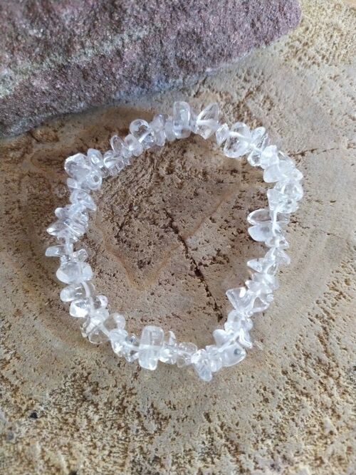Bracelet baroque cristal de roche