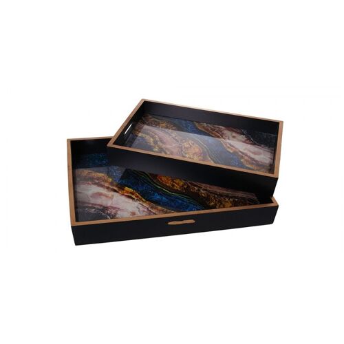 Set of serving trays
