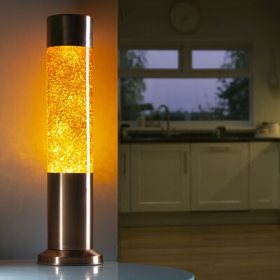 Nova Copper Glitter Lamp (3-poliger UK-Stecker)