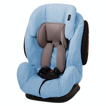 Giordani Evolution 1-2-3 - Housse de siège auto en coton éponge sur mesure - Baby's Clan - Gris clair