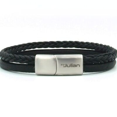 Bracciale Semarang mix nero (4mm)