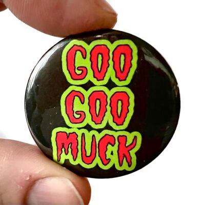 Goo Goo Muck The Cramps Wednesday Adams Dance Inspired Button Pin Bagde