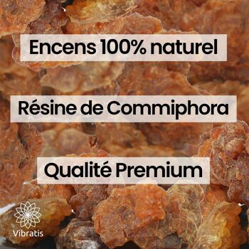 Encens Myrrhe Pure 100g - Encens Naturel Qualité Premium A+ - Réconciliation, Bonheur, Santé et Purification des Lieux 3