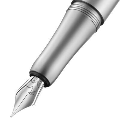 Fountain pen, Bold Edition, 18kt gold nib, rhodium plated - nib width F