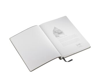 Carnet iconique, taupe, A5, cuir véritable, 96 feuilles / 192 pages 3