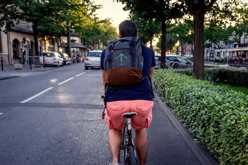 Sac à dos LED Connect avec signalisation et clignotants