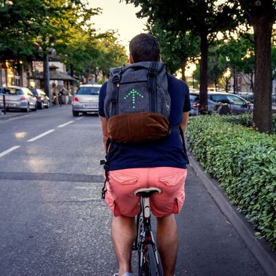 Connect LED backpack with signaling and indicators