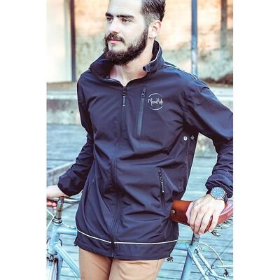 Lightweight sports and cycling jacket with LED capsule