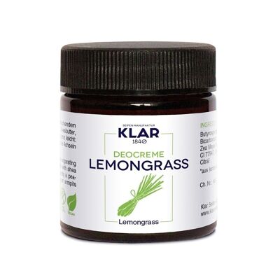 Deocreme Lemongrass 30ml, Verkaufseinheit 12 Stück