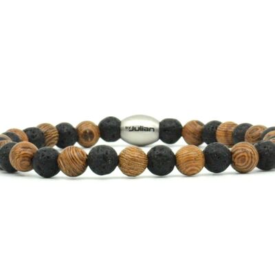 Bracciale Enam kayu lava