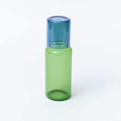 Caraffa in vetro Duo Tone - Verde e blu