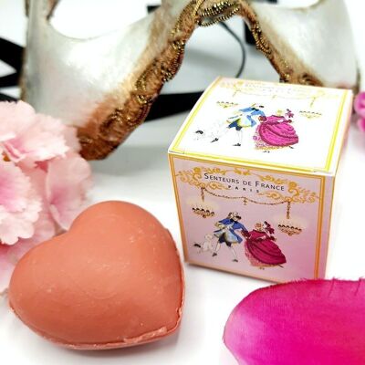 Red fruits heart soap