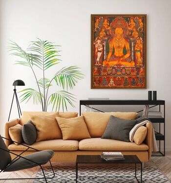 Peinture d'art asiatique, impression sur toile : Bouddha Ratnasambhava 2