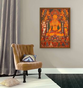 Peinture d'art asiatique, impression sur toile : Bouddha Ratnasambhava 3