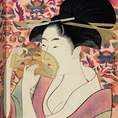 Japanese painting: Utamaro Kitagawa, Courtesan
