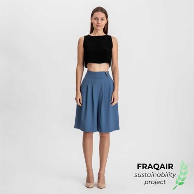 Fraqair Wool Shorts Blue