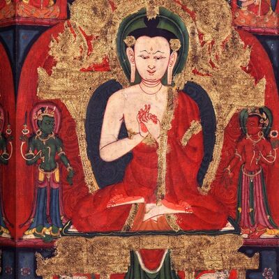 Asiatische Kunstmalerei, Leinwanddruck: Buddha Vairocana