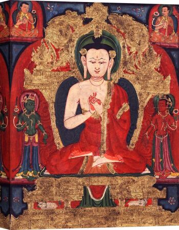 Peinture d'art asiatique, impression sur toile : Bouddha Vairocana 1