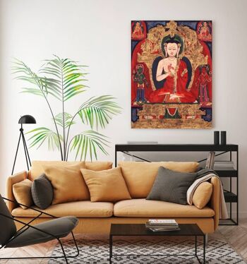 Peinture d'art asiatique, impression sur toile : Bouddha Vairocana 2
