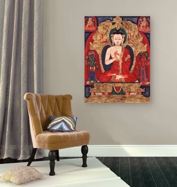 Peinture d'art asiatique, impression sur toile : Bouddha Vairocana 3