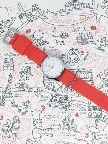 Montre enfant Millow Classique rouge Mixte Ludique et élégante 3