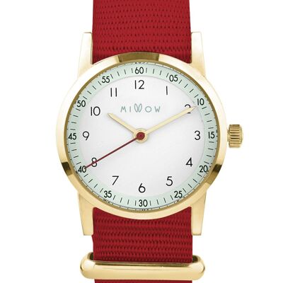 Reloj infantil unisex Millow Opal Red Juguetón y elegante