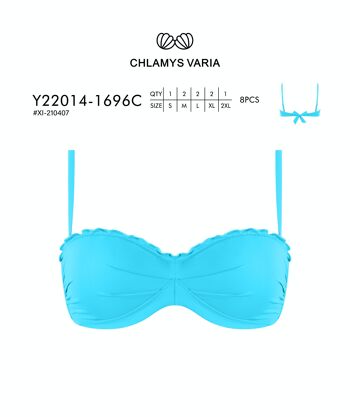 Y22014 Haut de Bikini Balconnet avec Push Up - Couleur Unie 3