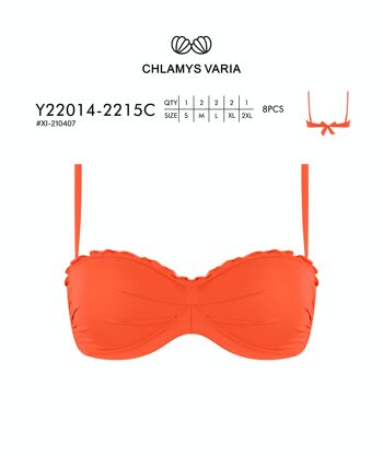 Y22014 Haut de Bikini Balconnet avec Push Up - Couleur Unie 8