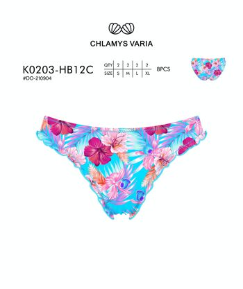 K0203 Soutien-gorge de bikini avec dobladillo de lechuga - Estampado 5