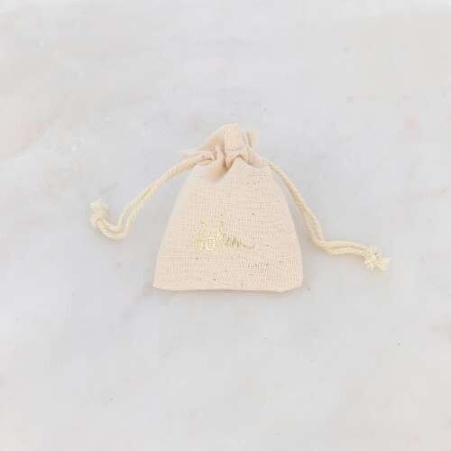 Set mit 20 kleinen Leinenbeuteln von Bohm Paris – 6 x 8 cm