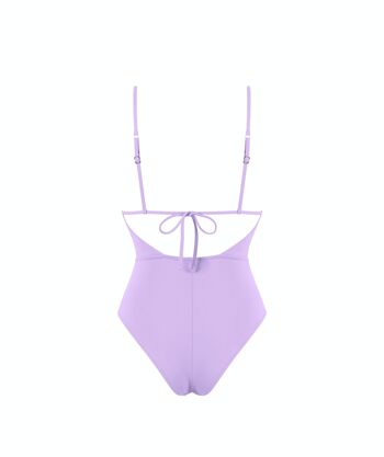 L22915 Maillot de bain une pièce Deep V - Couleur unie 7