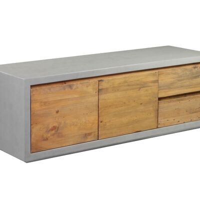 Mueble TV Burnham gris