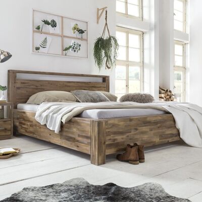 Wooden bed Havelock acacia