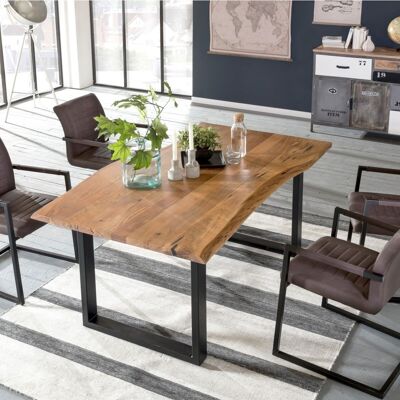 Dining table Bullwer with 4 chairs Picton brown
